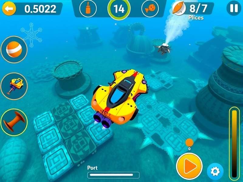 Ocean Explorer Race vehicle customization screen